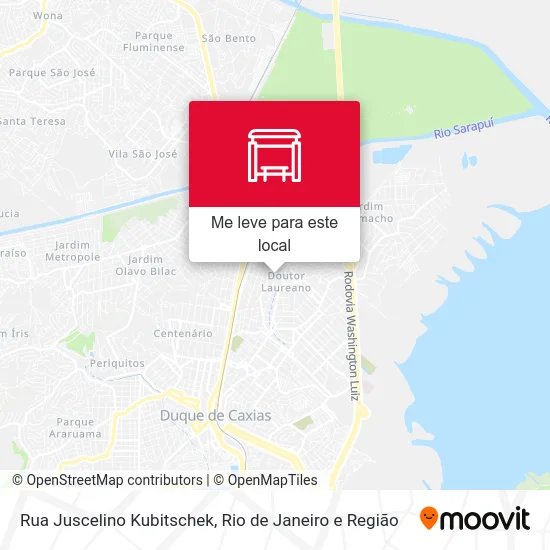 Rua Juscelino Kubitschek mapa