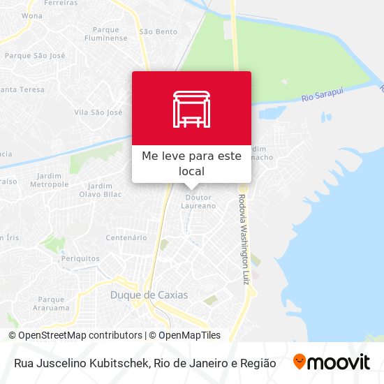 Rua Juscelino Kubitschek mapa