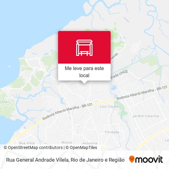 Rua General Andrade Vilela mapa