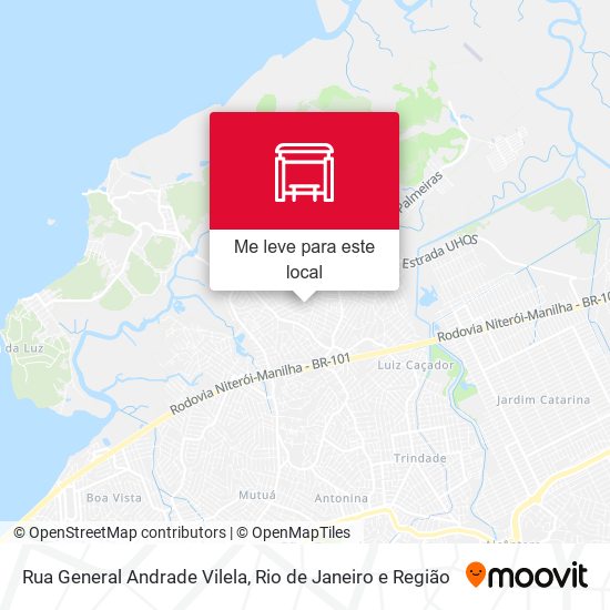 Rua General Andrade Vilela mapa