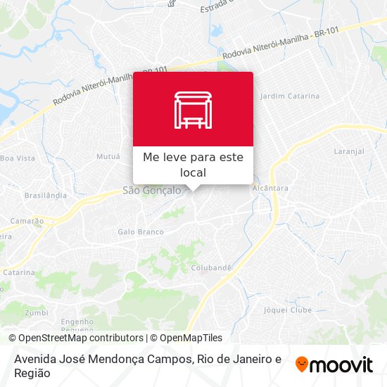 Avenida José Mendonça Campos mapa