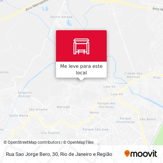 Rua Sao Jorge Bero, 30 mapa