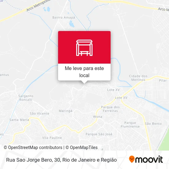 Rua Sao Jorge Bero, 30 mapa