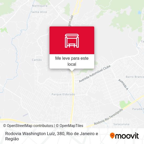 Rodovia Washington Luíz, 380 mapa