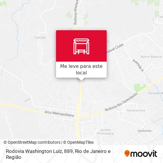 Rodovia Washington Luíz, 889 mapa