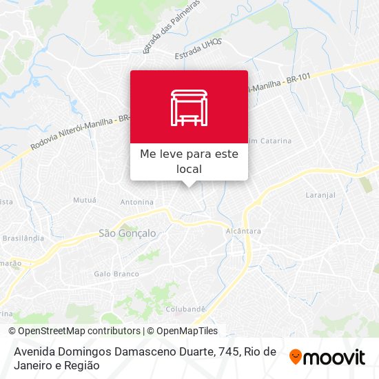 Avenida Domingos Damasceno Duarte, 745 mapa