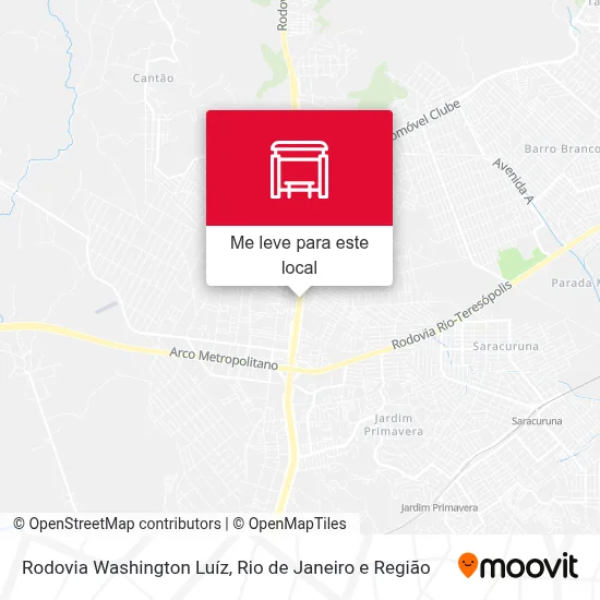 Rodovia Washington Luíz mapa