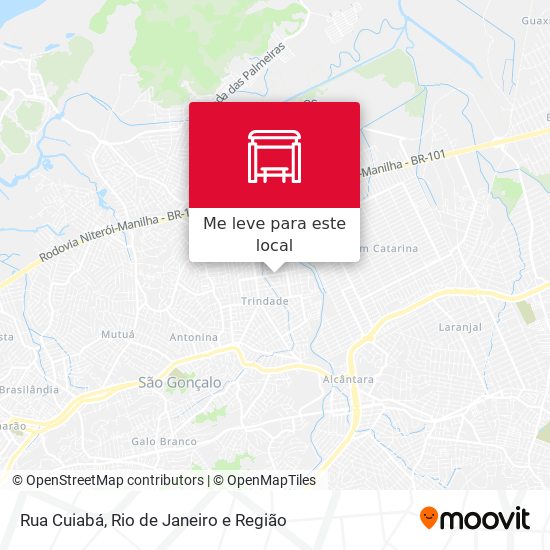 Rua Cuiabá mapa