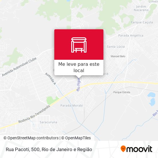 Rua Pacoti, 500 mapa