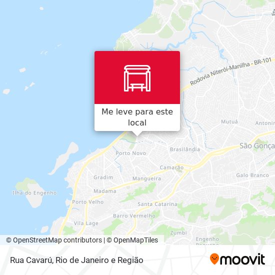Rua Cavarú mapa