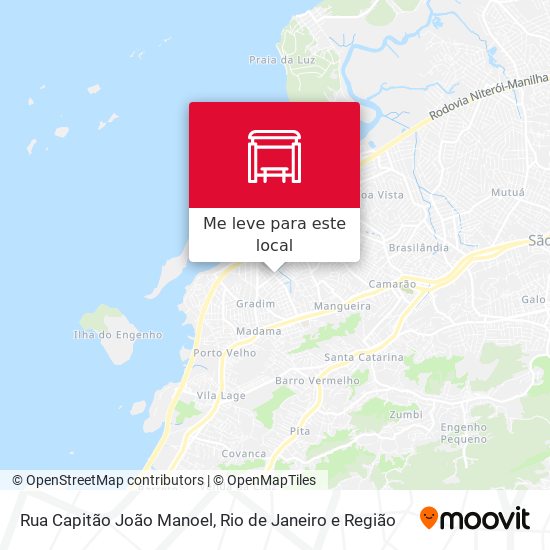 Rua Capitão João Manoel mapa