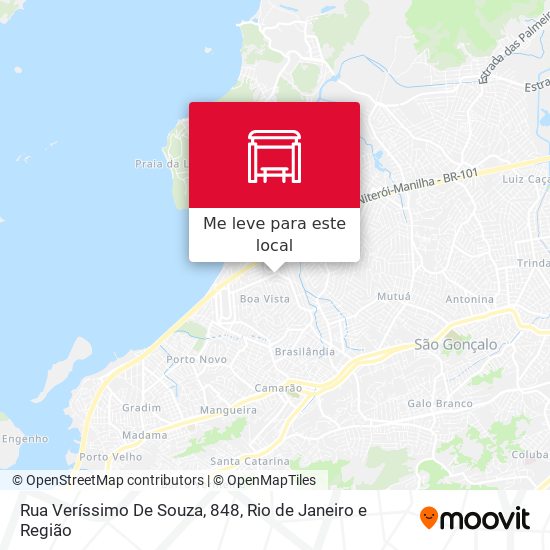 Rua Veríssimo De Souza, 848 mapa