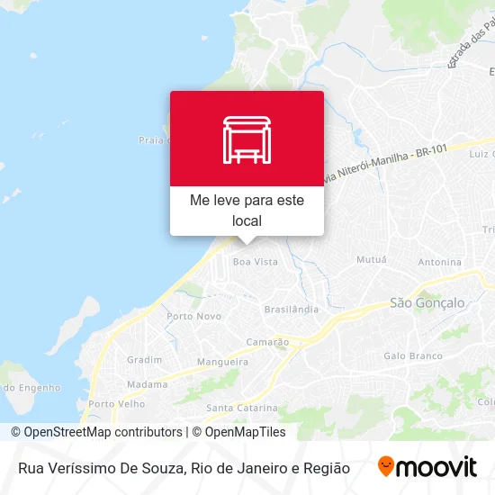Rua Veríssimo De Souza mapa
