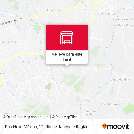 Rua Novo México, 12 mapa