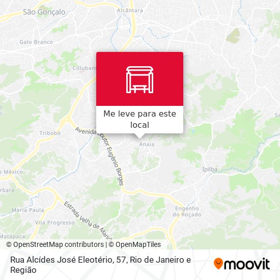 Rua Alcídes José Eleotério, 57 mapa