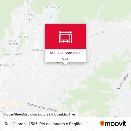 Rua Guarani, 2505 mapa