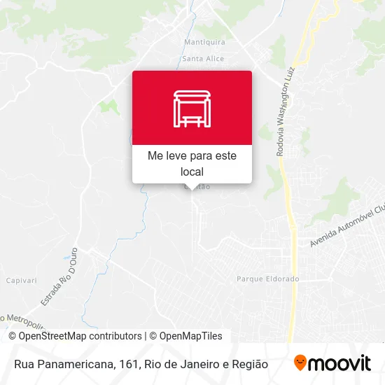 Rua Panamericana, 161 mapa