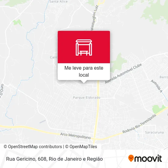 Rua Gericino, 608 mapa