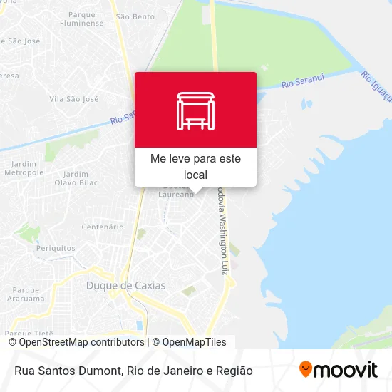 Rua Santos Dumont mapa