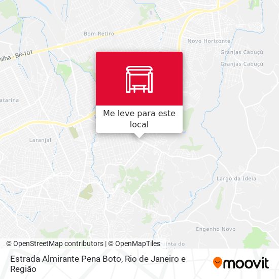 Estrada Almirante Pena Boto mapa