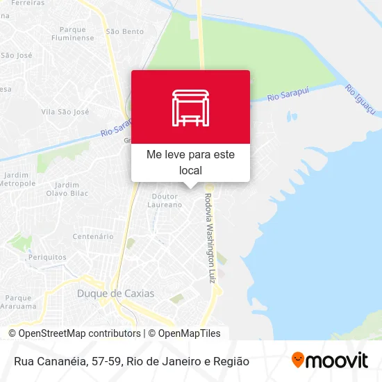 Rua Cananéia, 57-59 mapa