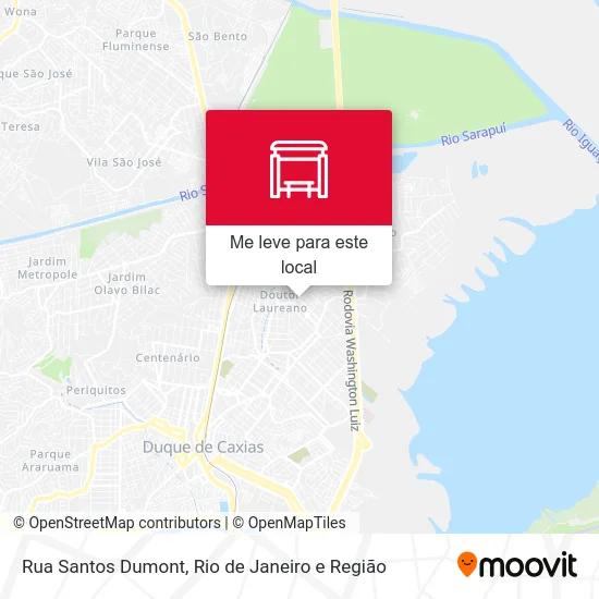 Rua Santos Dumont mapa
