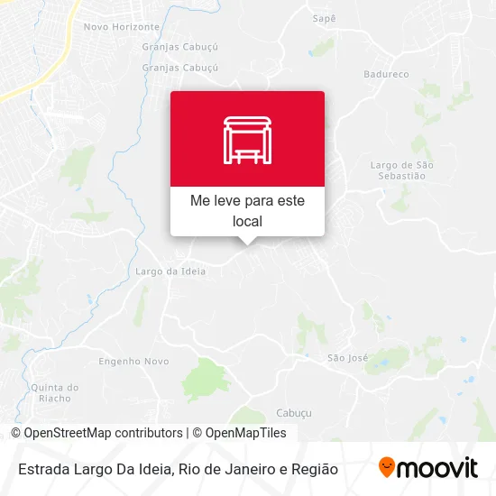 Estrada Largo Da Ideia mapa