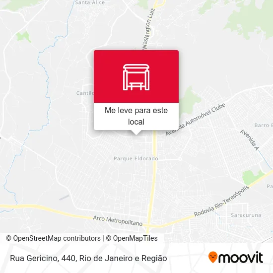 Rua Gericino, 440 mapa