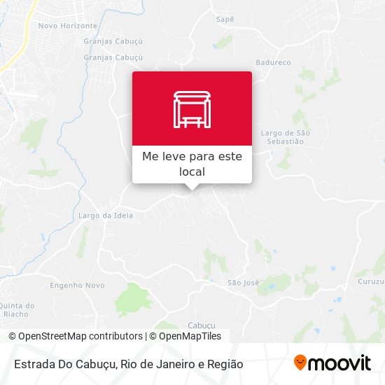 Estrada Do Cabuçu mapa