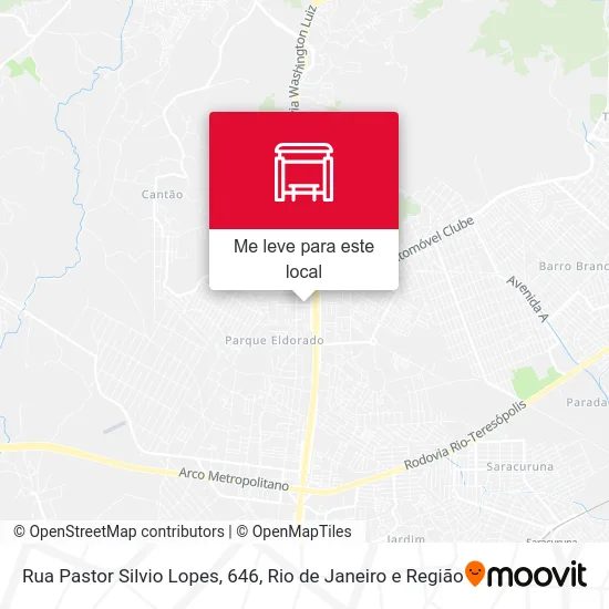 Rua Pastor Silvio Lopes, 646 mapa