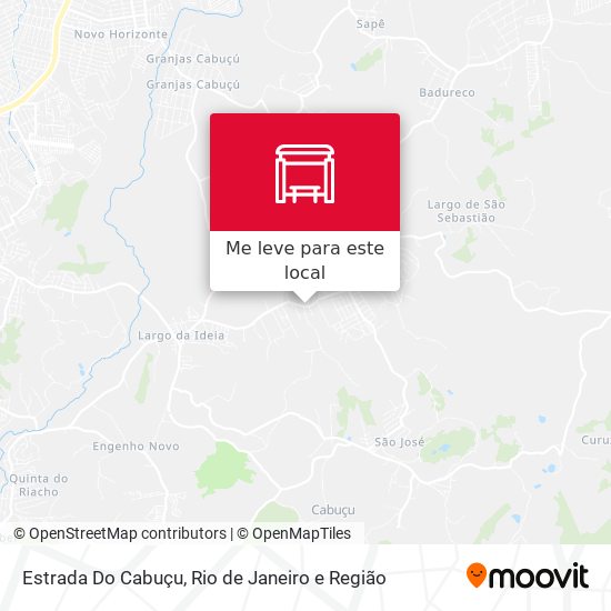 Estrada Do Cabuçu mapa