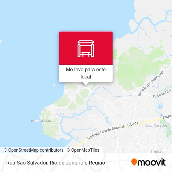 Rua São Salvador mapa