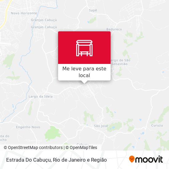 Estrada Do Cabuçu mapa