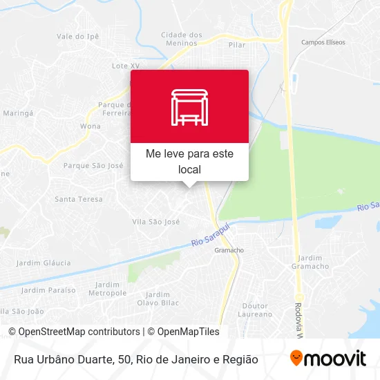 Rua Urbâno Duarte, 50 mapa