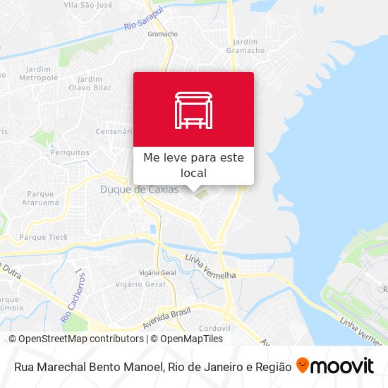 Rua Marechal Bento Manoel mapa