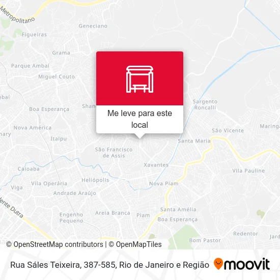 Rua Sáles Teixeira, 387-585 mapa