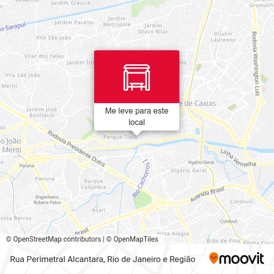 Rua Perimetral Alcantara mapa