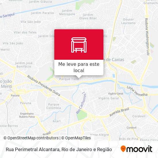 Rua Perimetral Alcantara mapa
