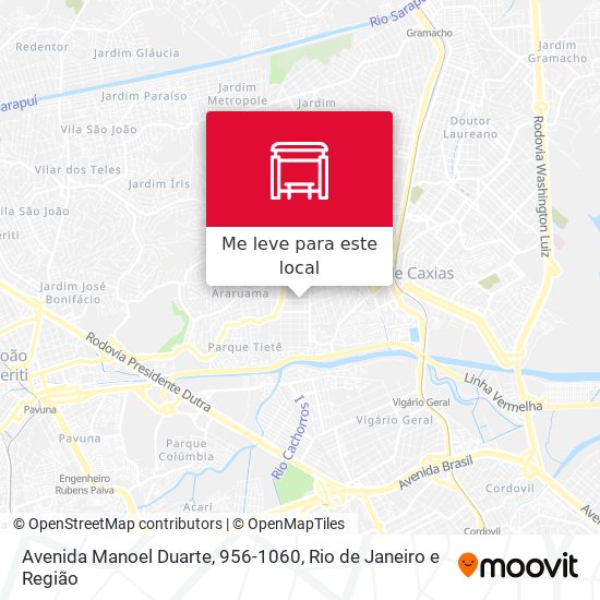 Avenida Manoel Duarte, 956-1060 mapa