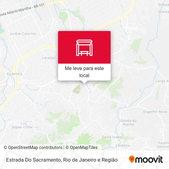 Estrada Do Sacramento mapa