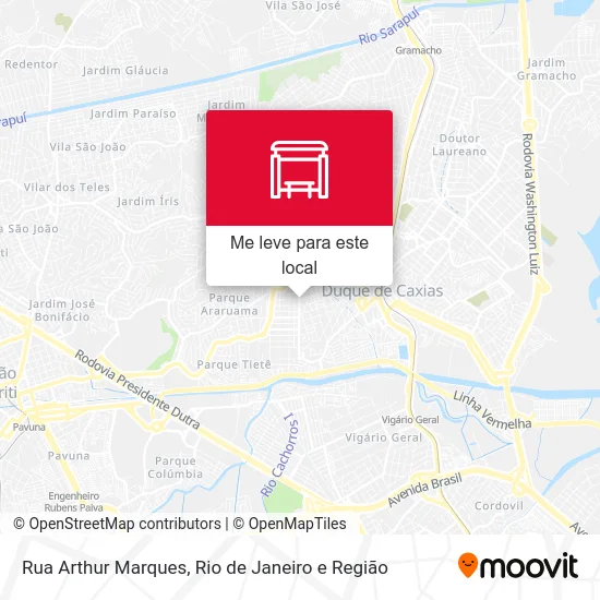 Rua Arthur Marques mapa