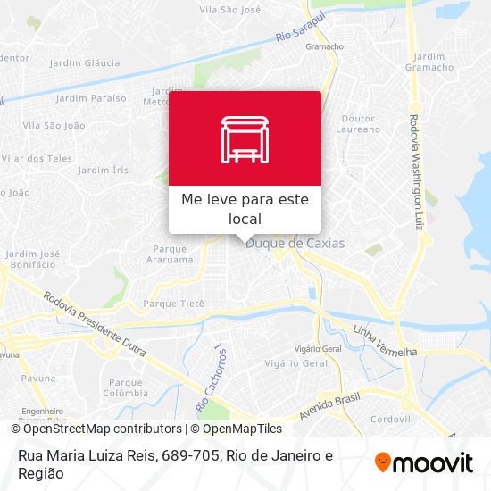 Rua Maria Luiza Reis, 689-705 mapa
