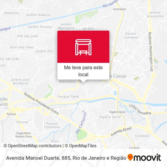 Avenida Manoel Duarte, 885 mapa