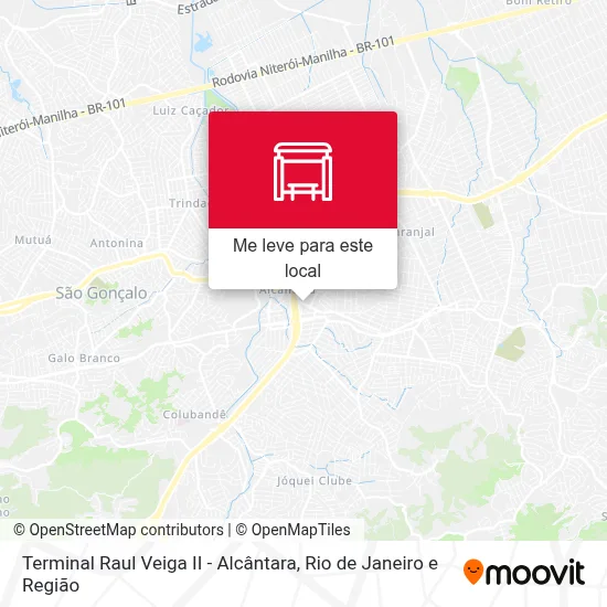 Terminal Raul Veiga II - Alcântara mapa