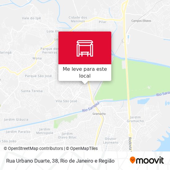 Rua Urbano Duarte, 38 mapa