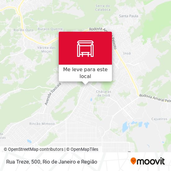 Rua Treze, 500 mapa