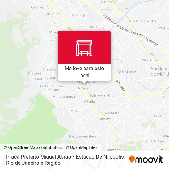 Praça Prefeito Miguel Abrão / Estação De Nilópolis mapa