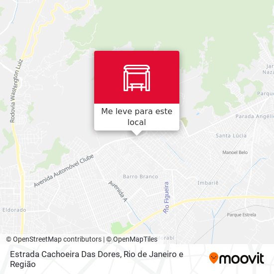 Estrada Cachoeira Das Dores mapa