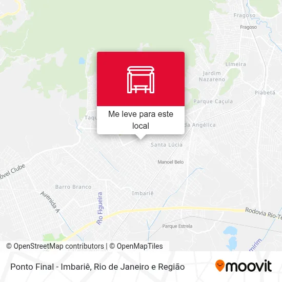 Ponto Final - Imbariê mapa