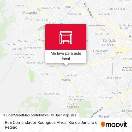 Rua Comendador Rodrigues Alves mapa
